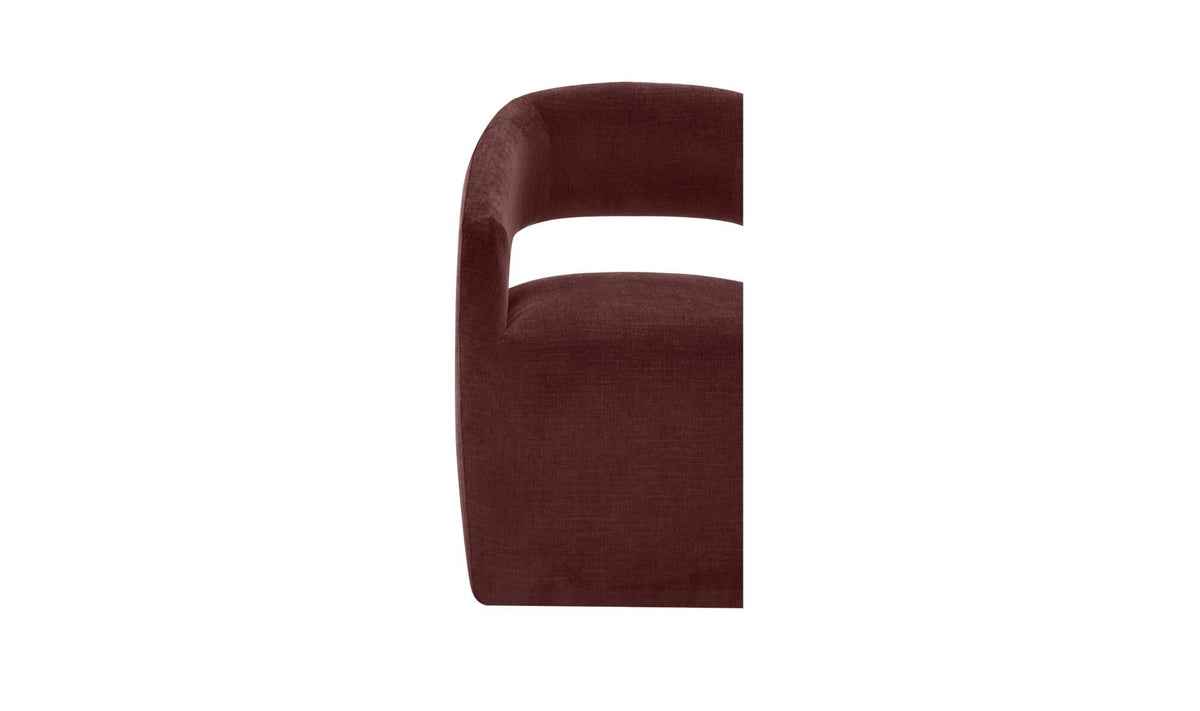 Barrow Rolling Dining Chair Berry by Moe's Home Collection - view 11