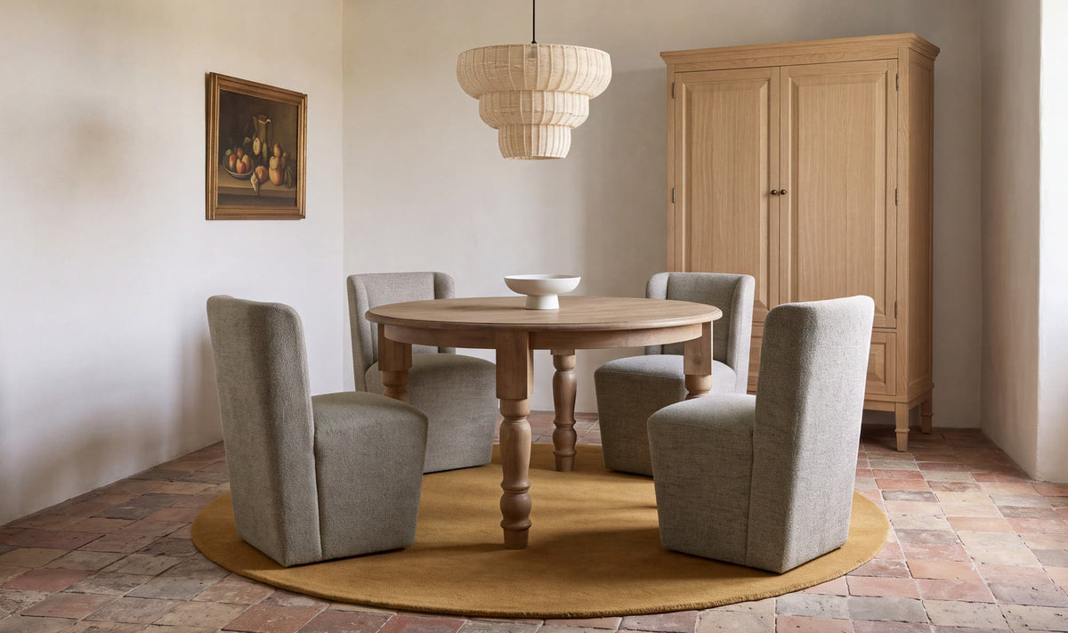 Cormac Rolling Dining Chair Grey Storm by Moe's Home Collection - view 3