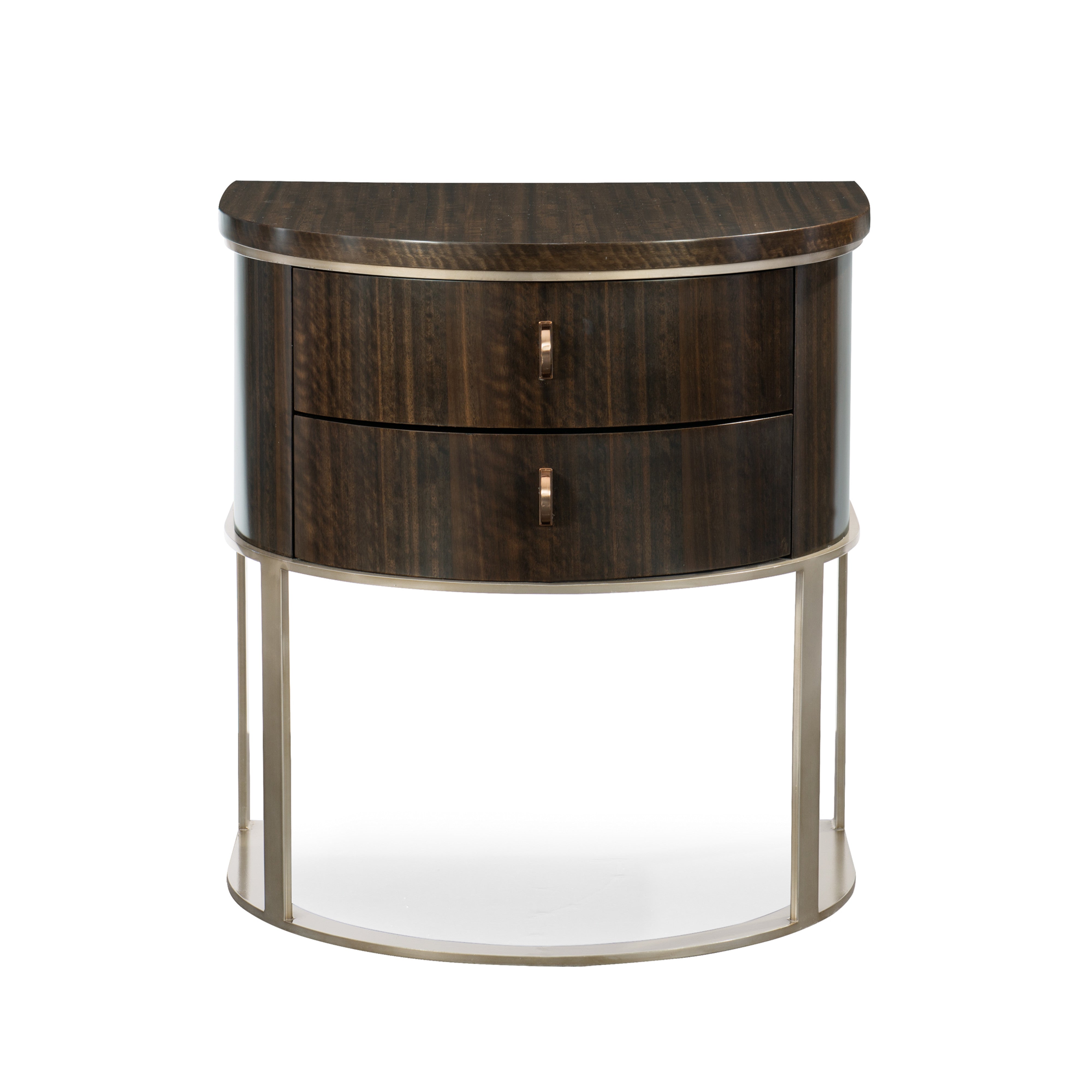 Moderne Nightstand Smoked Bronze 25.50" by Caracole