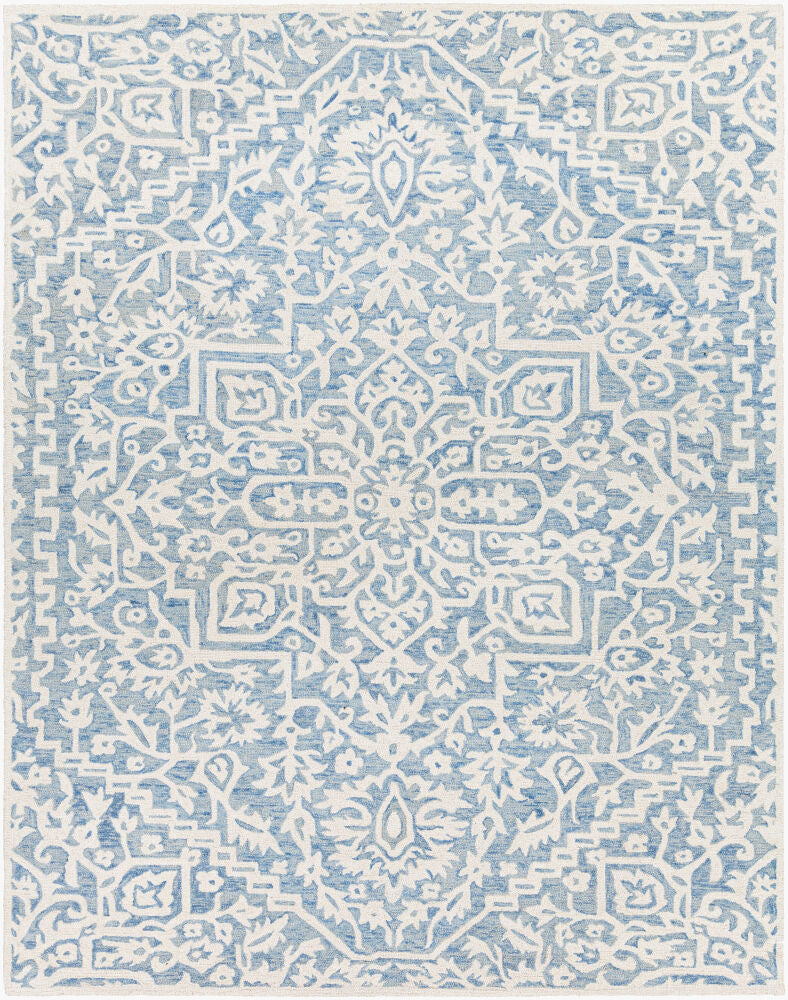 Kayseri Cream/Pale Blue Handmade Rug - 2' x 3'