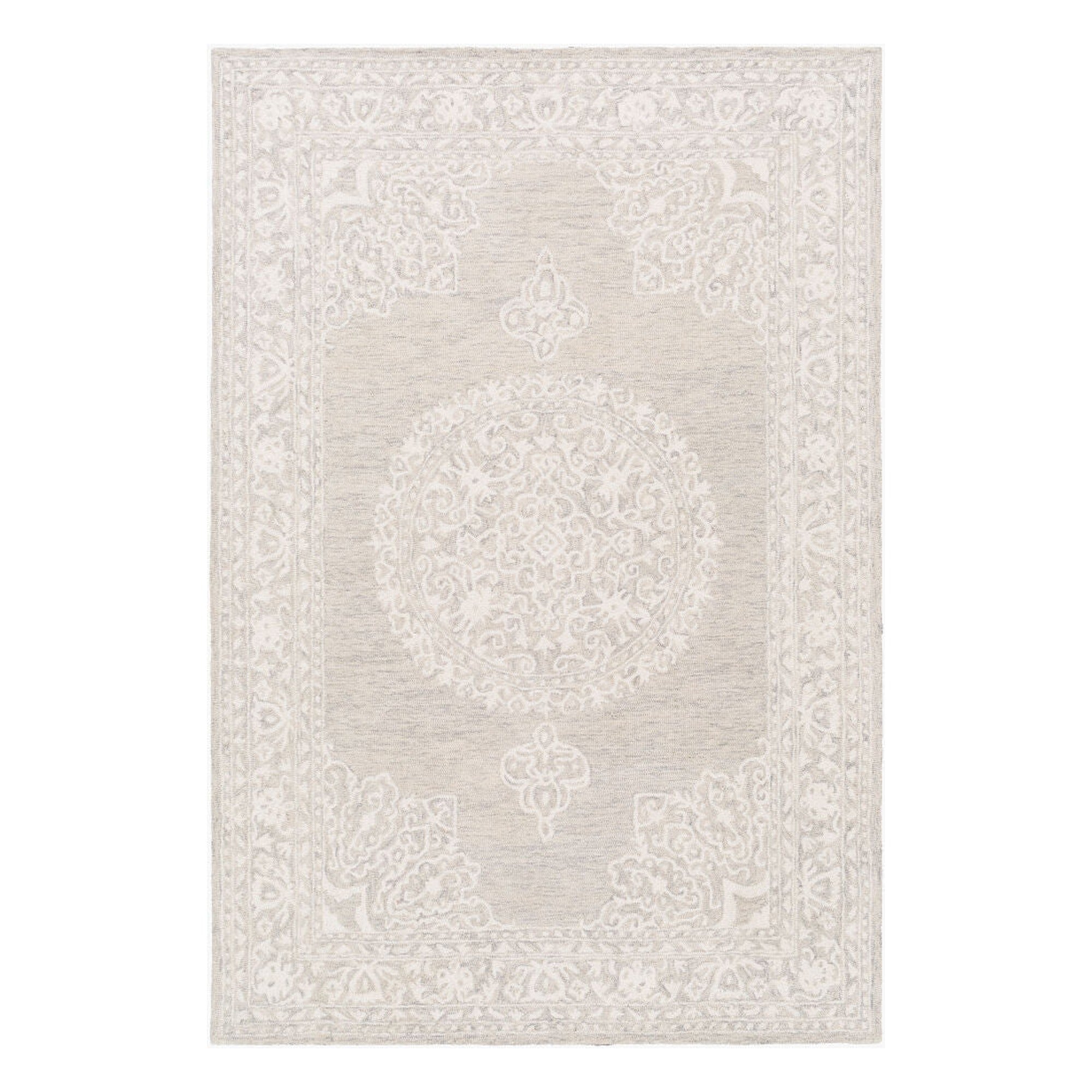 Kayseri Cream/Medium Gray Handmade Rug KSR-2313 - 2' x 3'