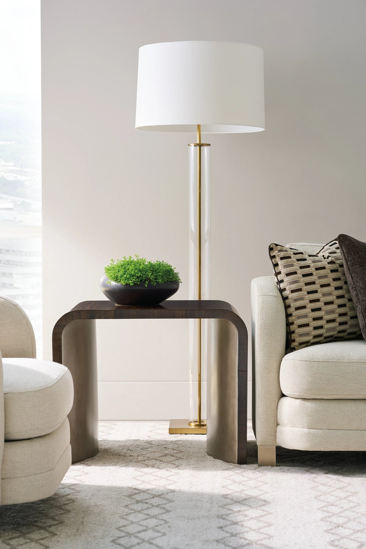 Streamline End Table Aged Bourbon 30" by Caracole - view 2