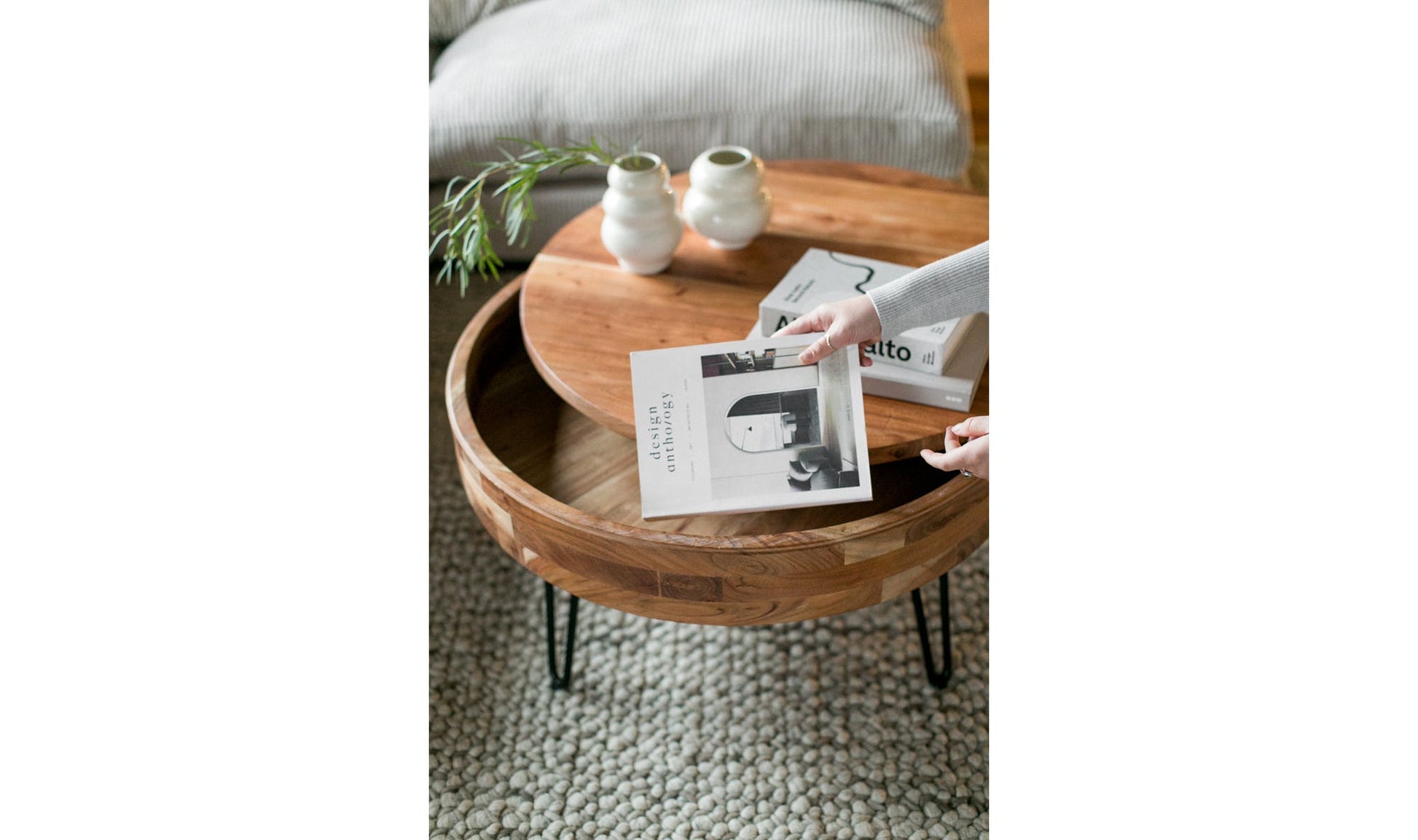 Privado Storage Coffee Table Natural by Moe's Home Collection - view 15