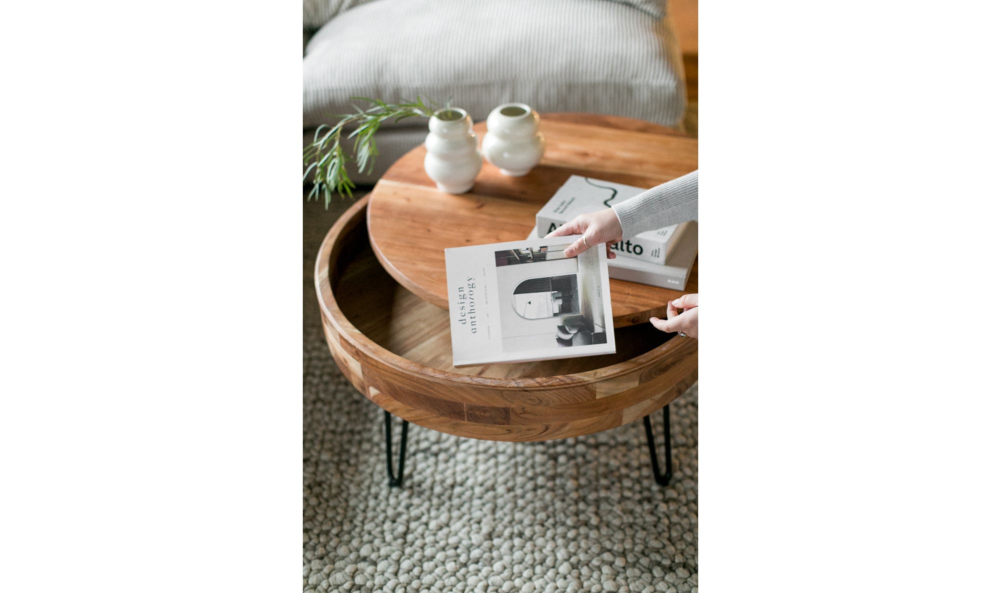 Privado Storage Coffee Table Natural by Moe's Home Collection - view 15