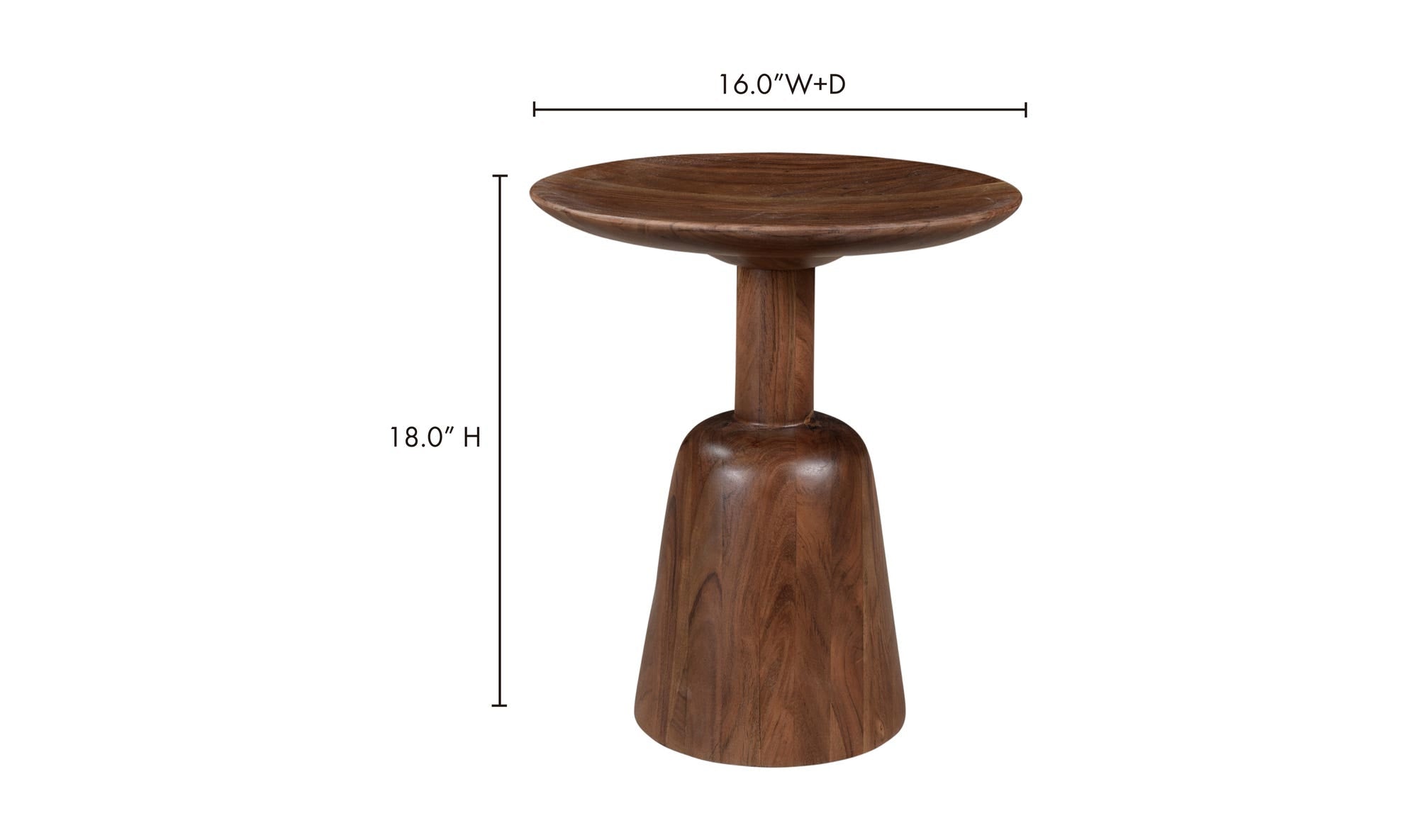 Nels End Table Dark Brown by Moe's Home Collection - view 16