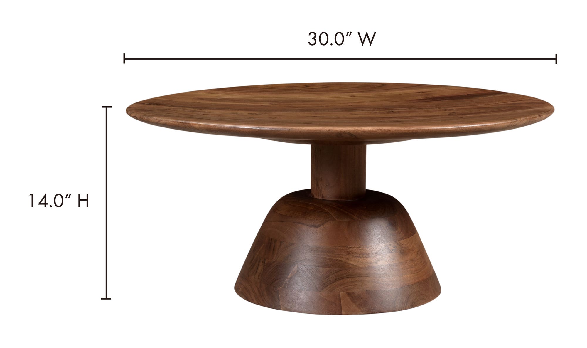 Nels Coffee Table Dark Brown by Moe's Home Collection - view 16