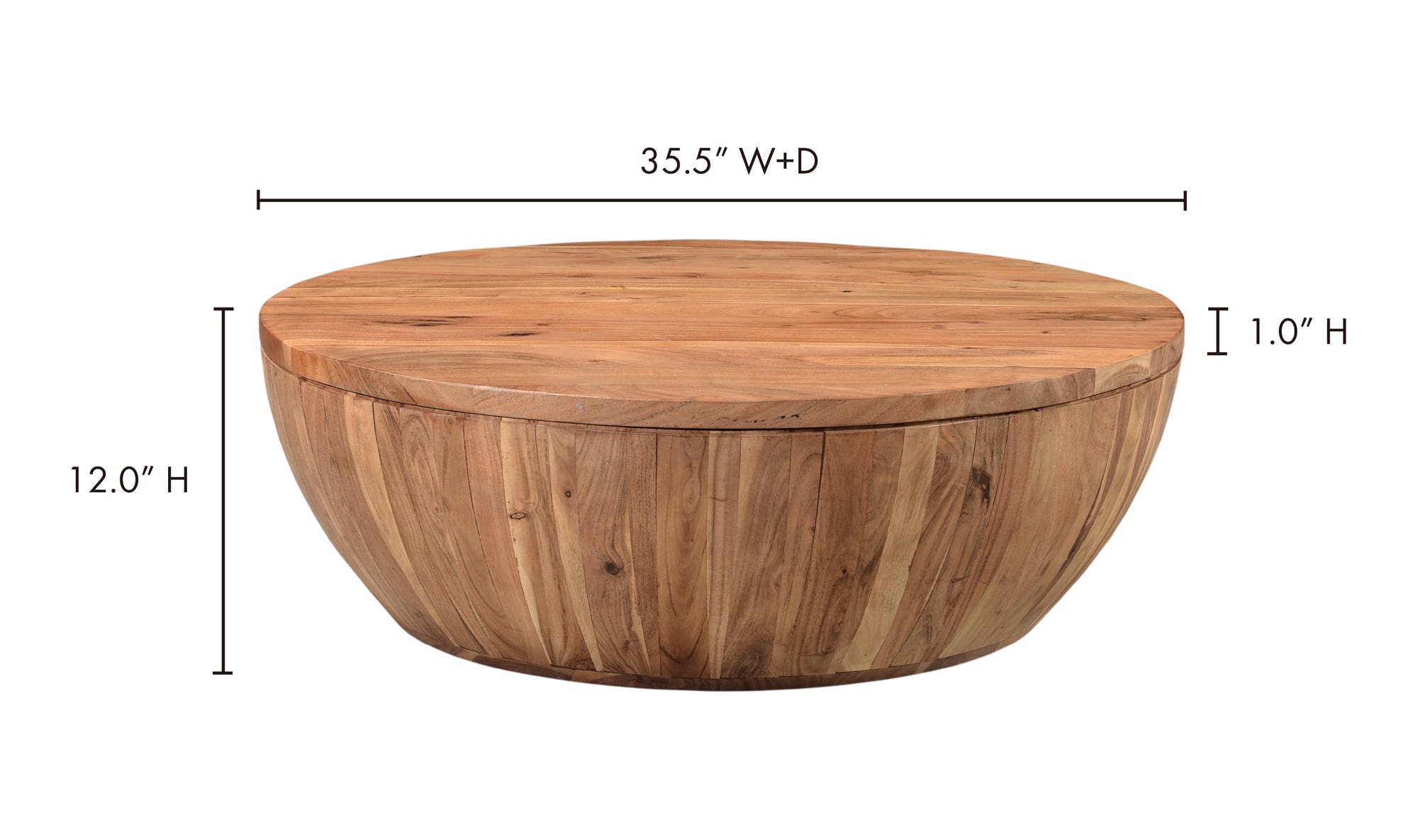Eske Coffee Table Natural by Moe's Home Collection - view 19