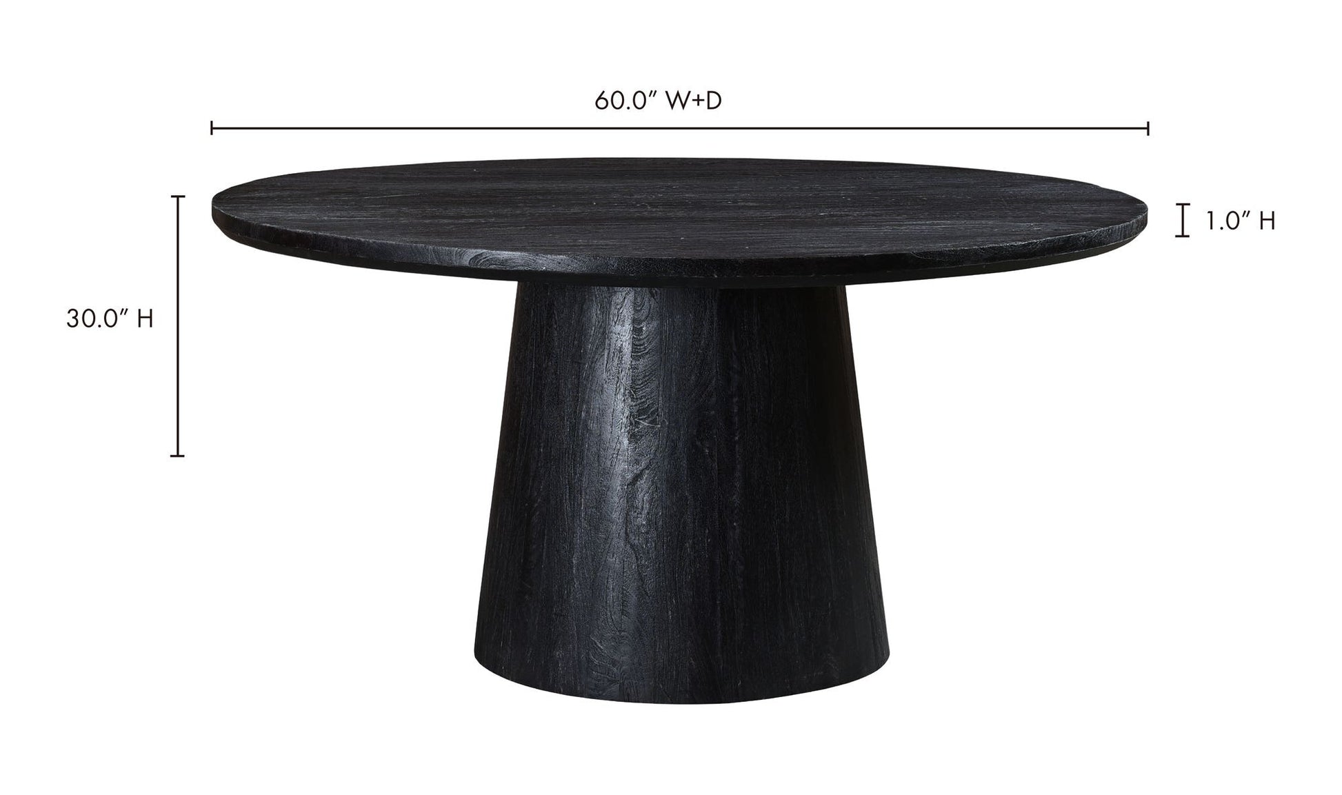 Cember Dining Table Black by Moe's Home Collection - view 13