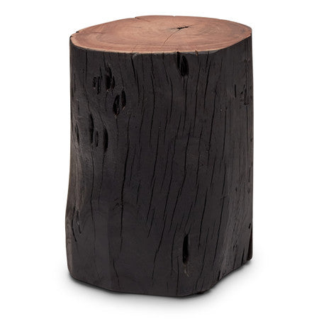 Brooks Solid Wood Stump - Ebonized