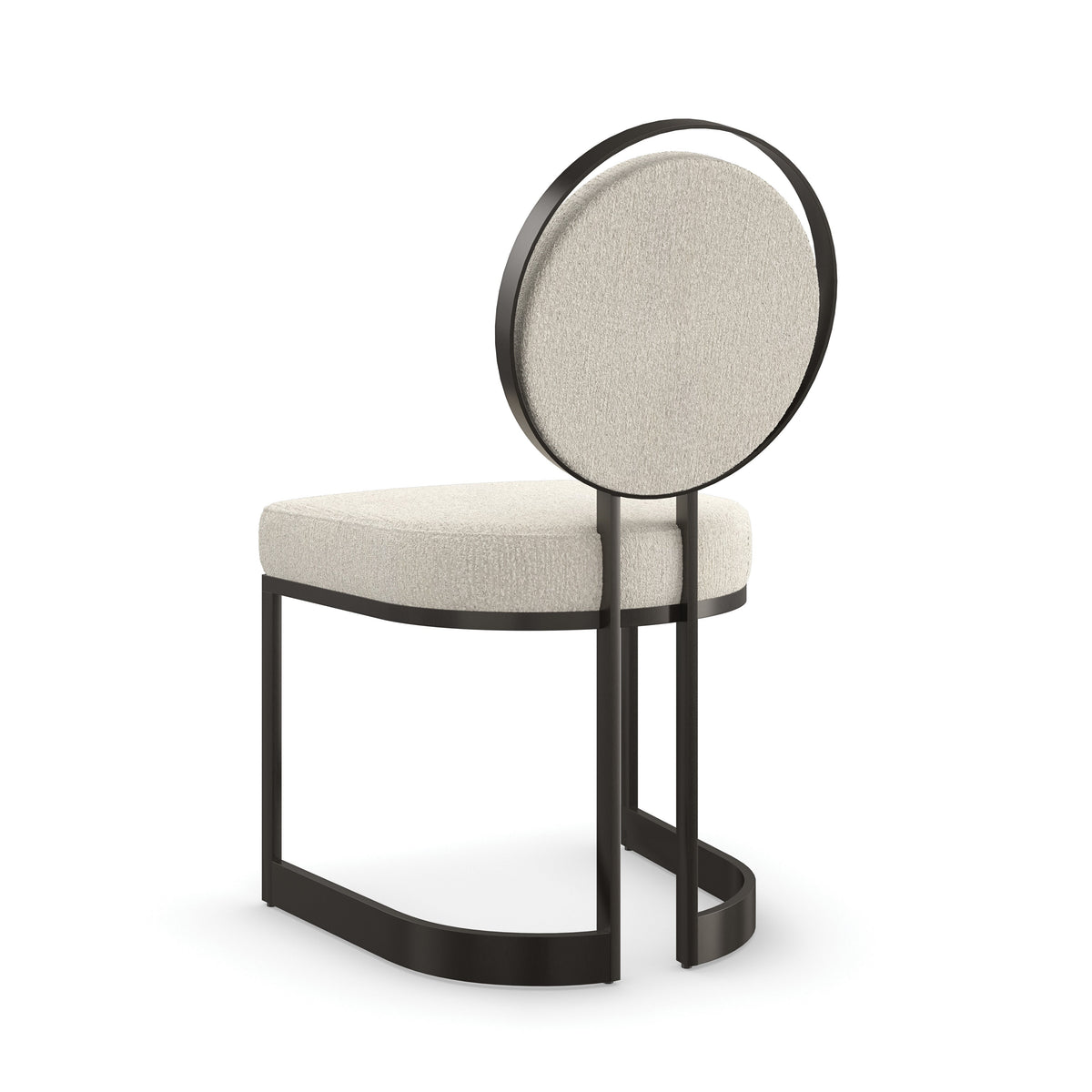 La Lune Chocolate Bronze Matte Dining Chair 20" by Caracole - view 8