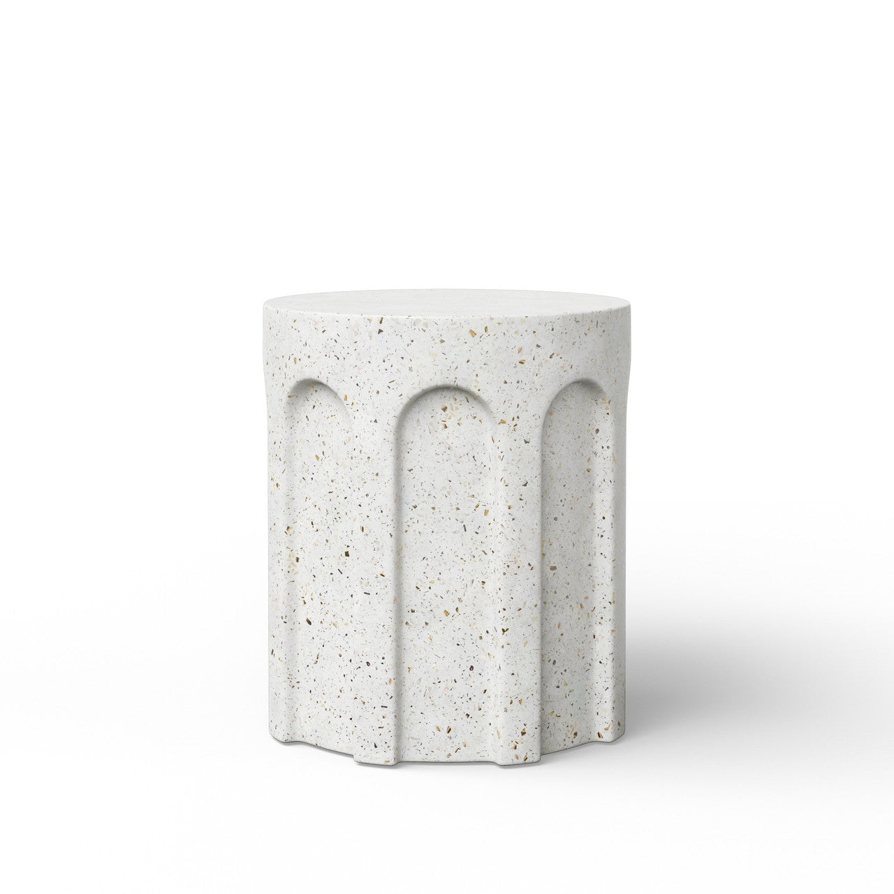 Mixx - Atlas Stool - Ivory Terrazzo