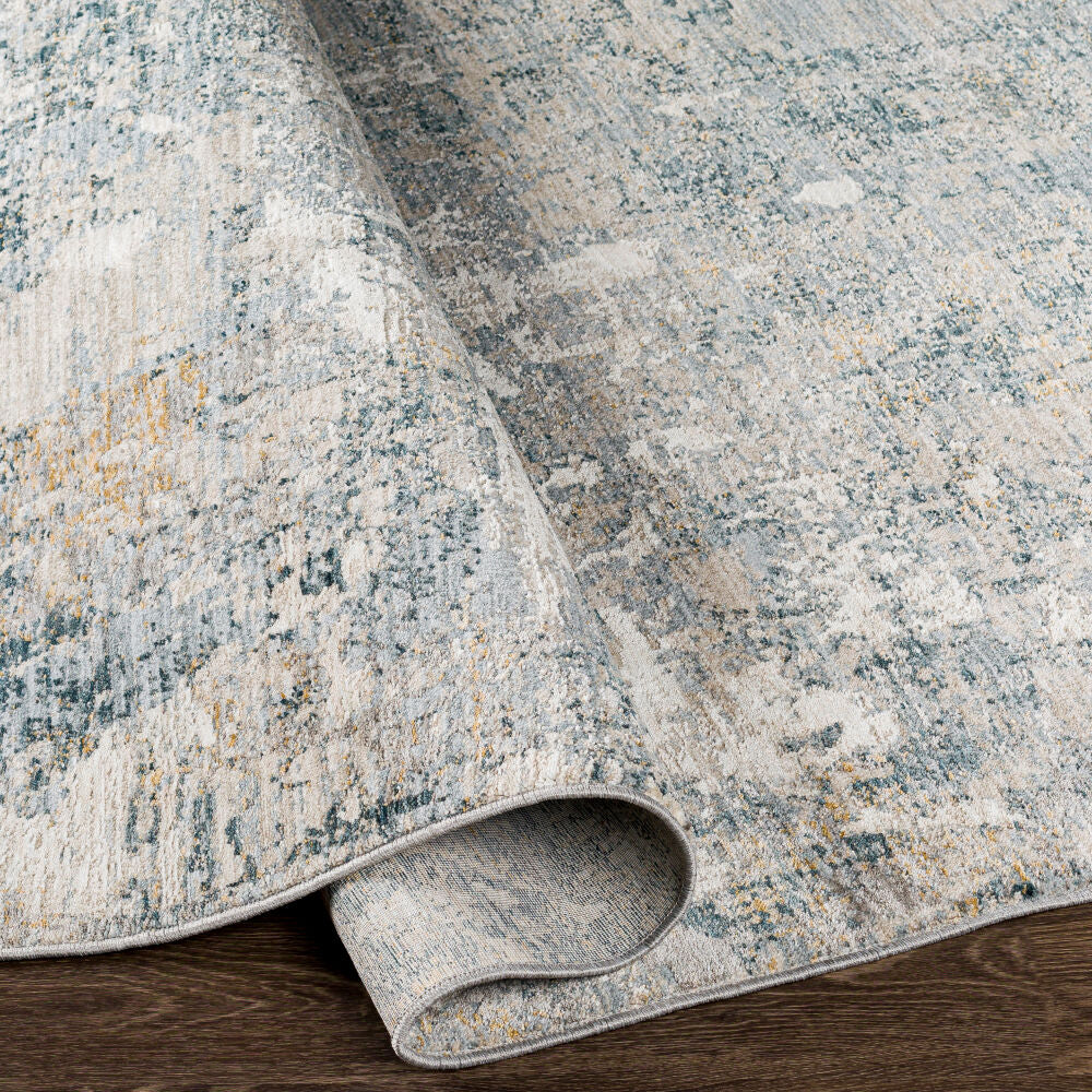 Laila Charcoal/Taupe Machine Woven Rug LAA-2305 - fold