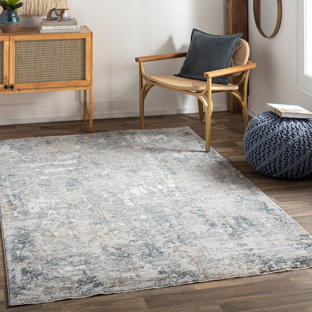 Laila Charcoal/Taupe Machine Woven Rug LAA-2305 - roomscene