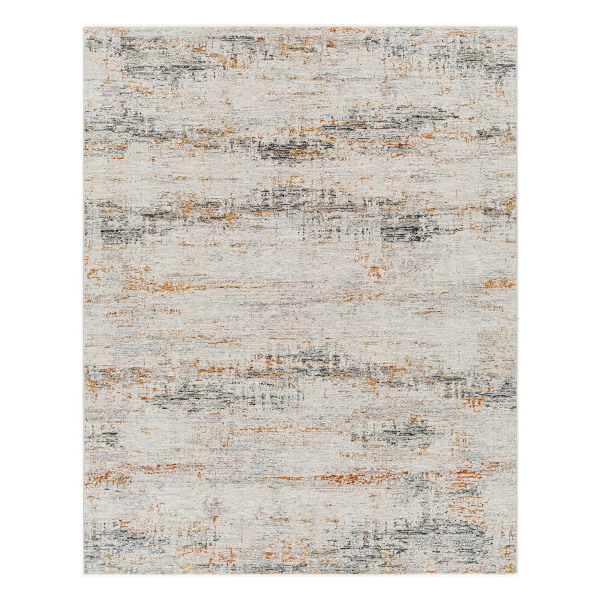 Laila Cream/Teal Machine Woven Rug LAA-2308 - 2'7" x 10'
