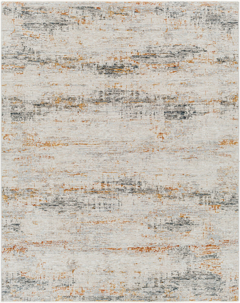 Laila Cream/Teal Machine Woven Rug LAA-2308 - 2'7" x 10'
