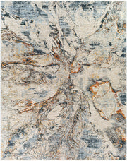 Laila Cream/Teal Machine Woven Rug LAA-2316 - 2'7" x 10'