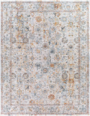 Laila Cream/Teal Machine Woven Rug LAA-2317 - 2'7" x 10'