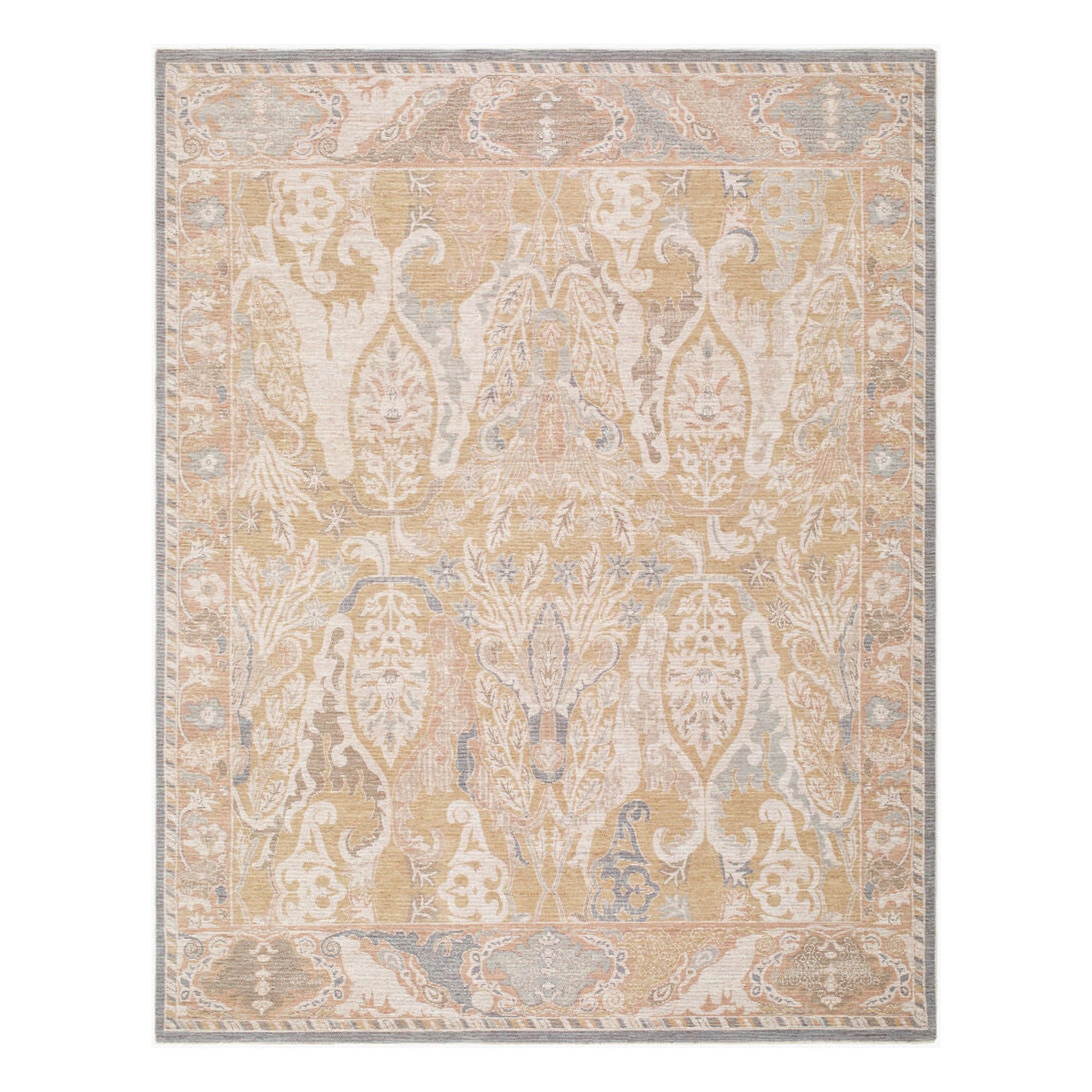 Ladik Brown/Pale Blue Machine Woven Rug LDK-2300 - 9'10" x 13'3"