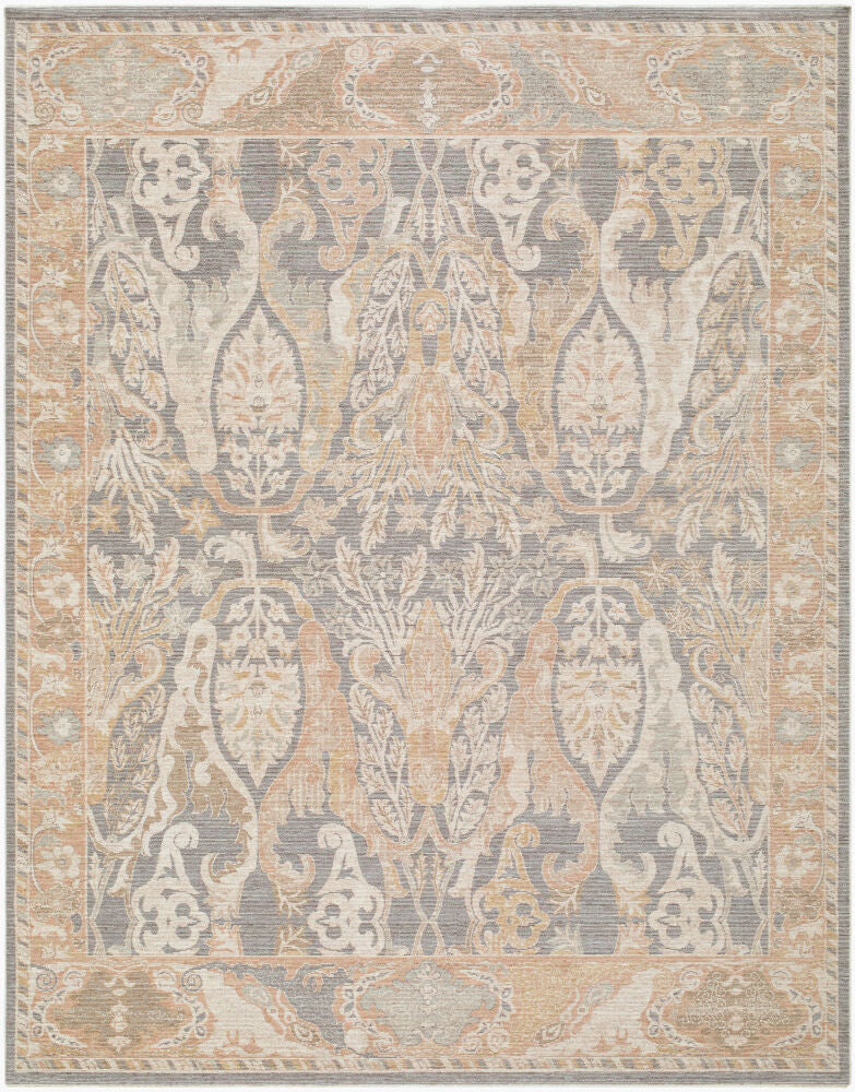 Ladik Brown/Pale Blue Machine Woven Rug LDK-2301 - 9'10" x 13'3"