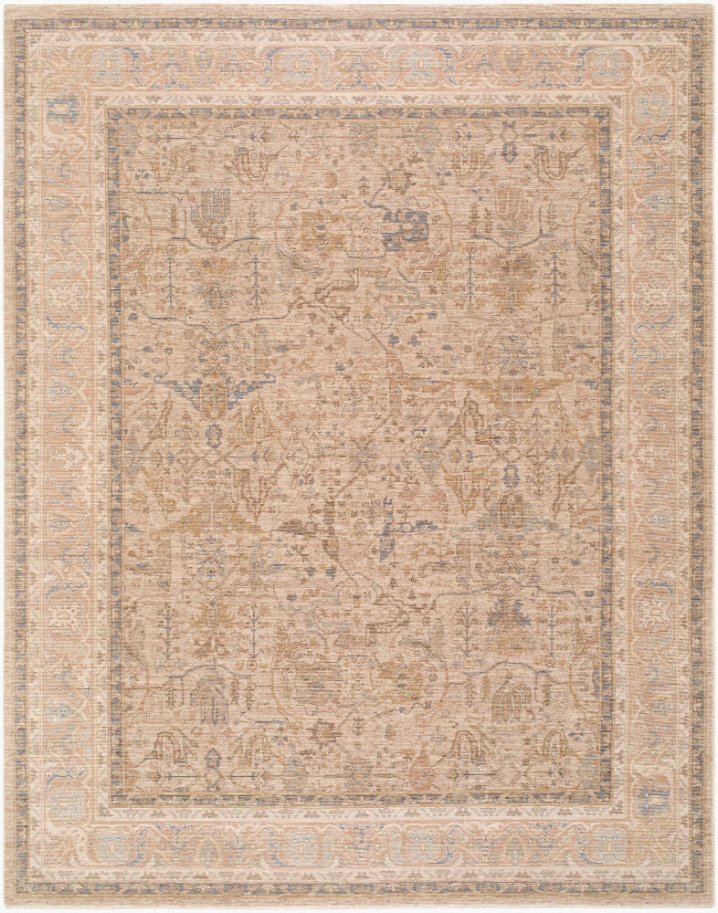 Ladik Brown/Pale Blue Machine Woven Rug LDK-2304 - 9'10" x 13'3"