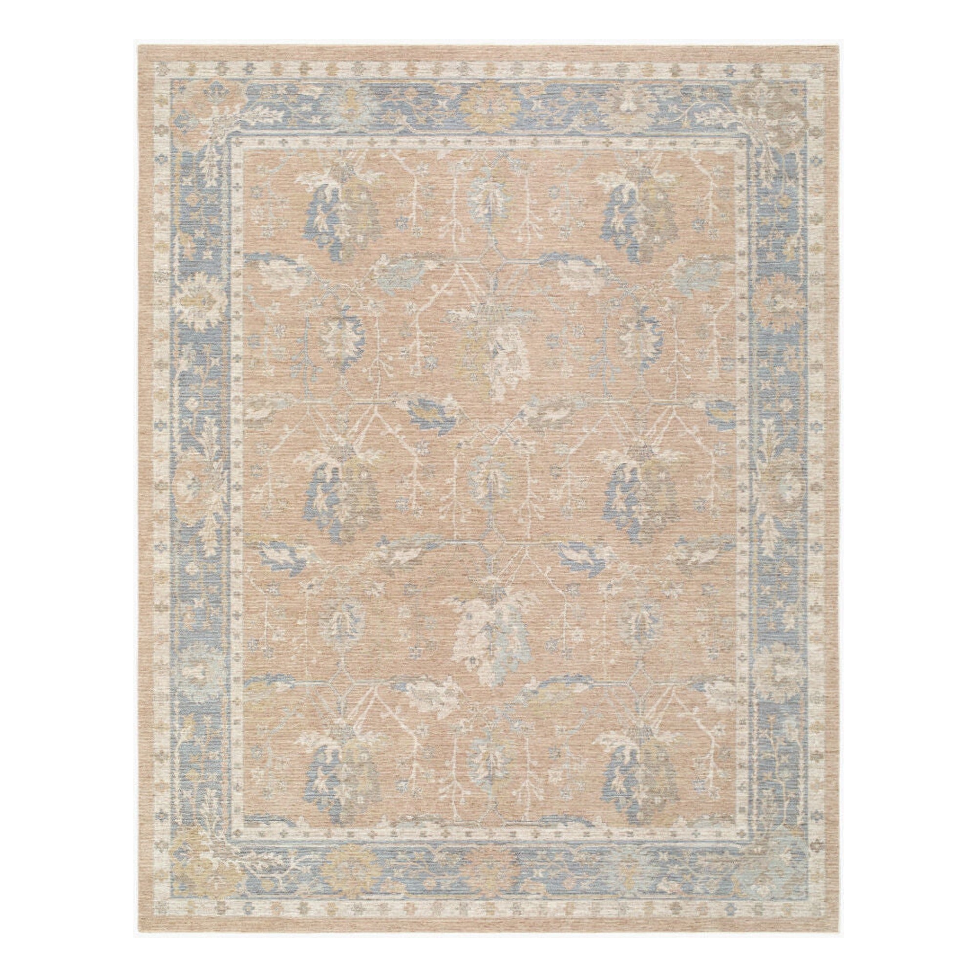 Ladik Brown/Pale Blue Machine Woven Rug LDK-2306 - 9'10" x 13'3"