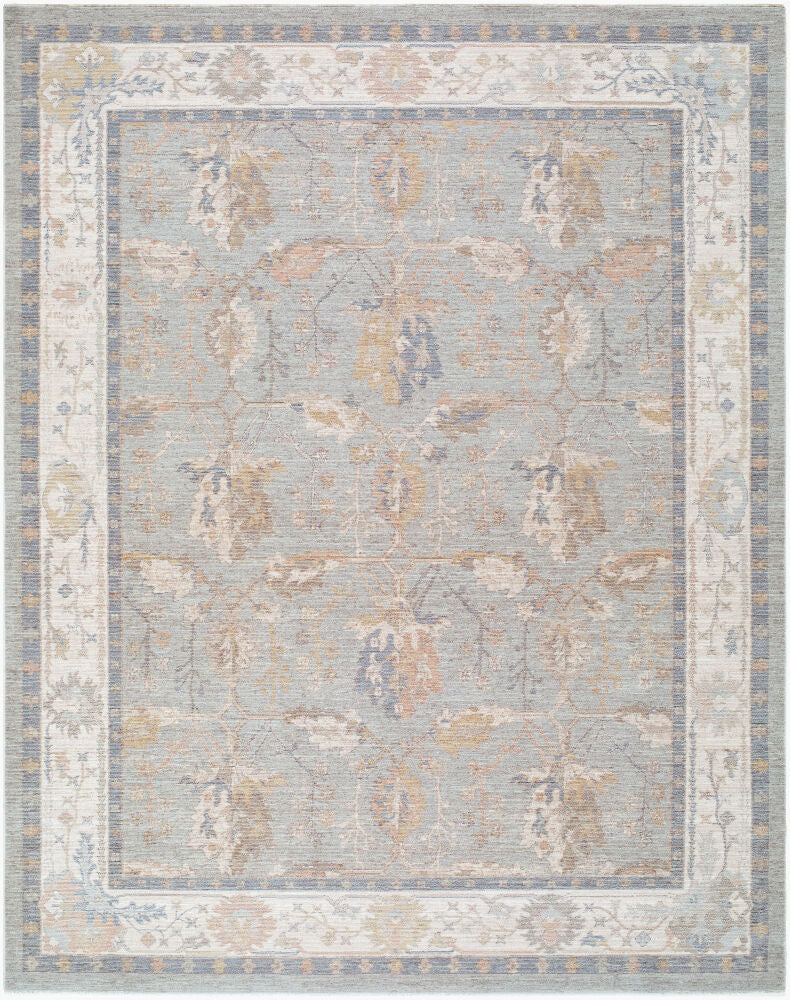 Ladik Brown/Pale Blue Machine Woven Rug LDK-2307 - 9'10" x 13'3"