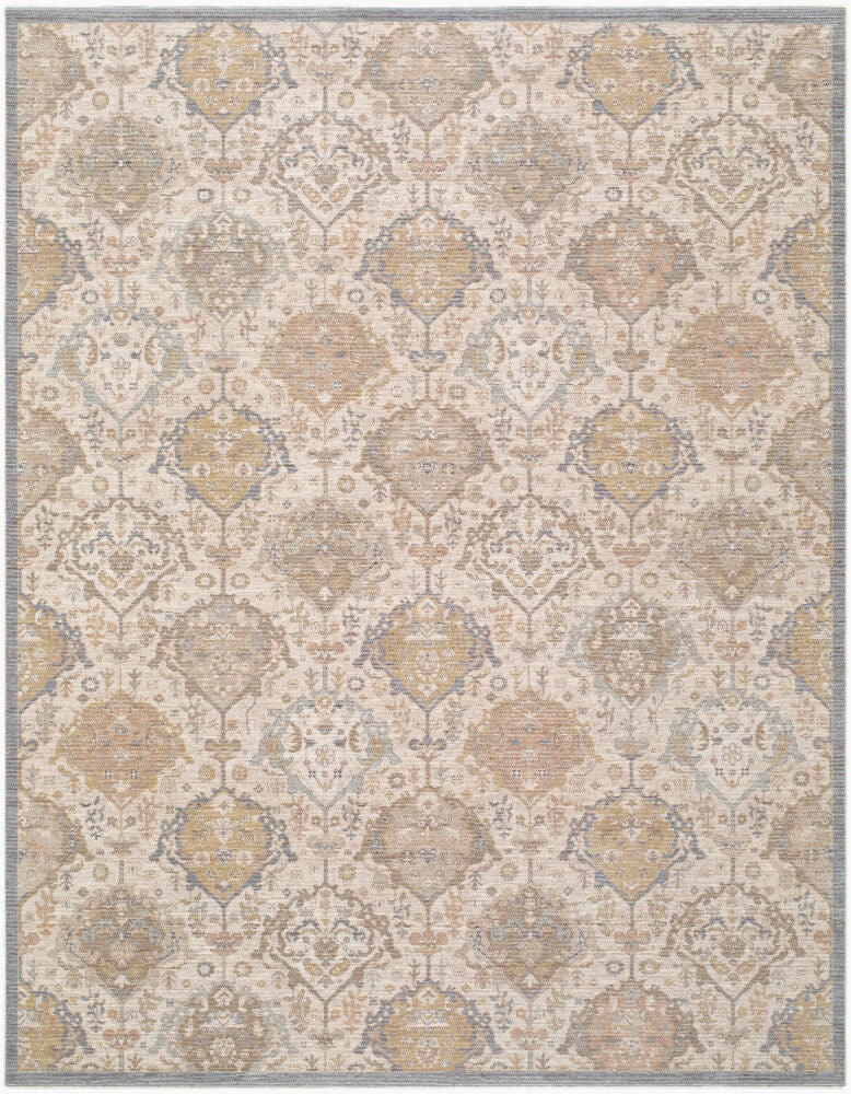 Ladik Brown/Pale Blue Machine Woven Rug LDK-2308 - 9'10" x 13'3"