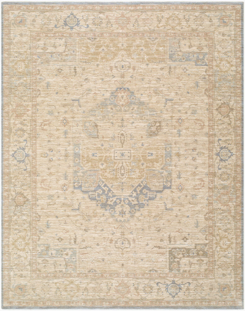 Ladik Brown/Pale Blue Machine Woven Rug LDK-2309 - 9'10" x 13'3"