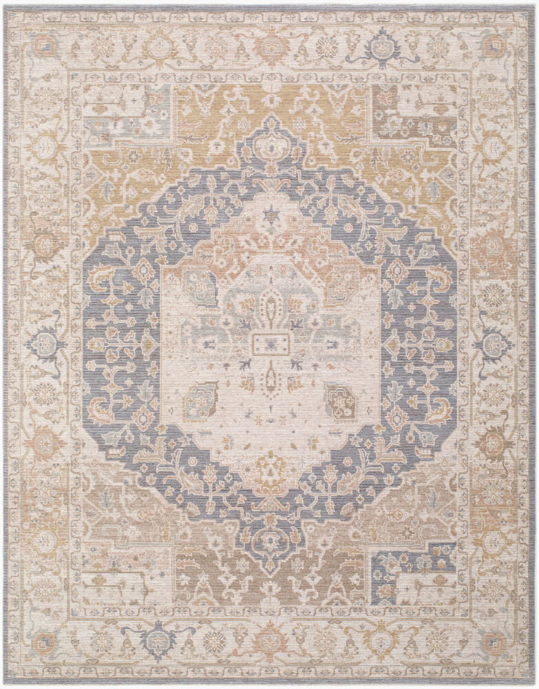 Ladik Brown/Pale Blue Machine Woven Rug LDK-2310 - 9'10" x 13'3"