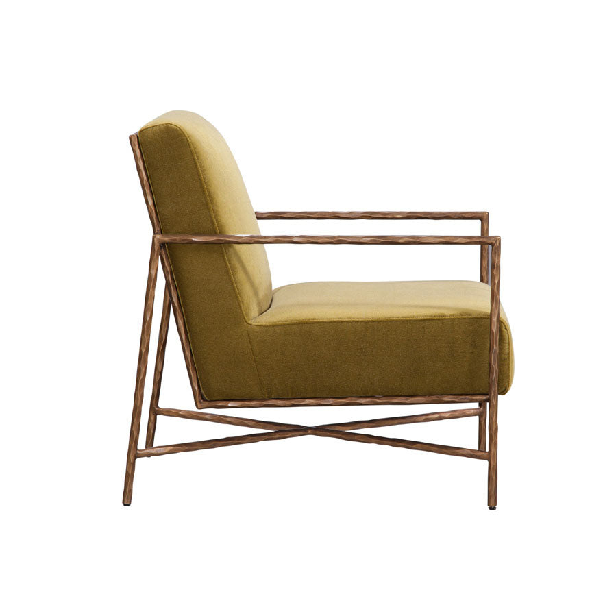 Leo Chair in Anderson Chartreuse