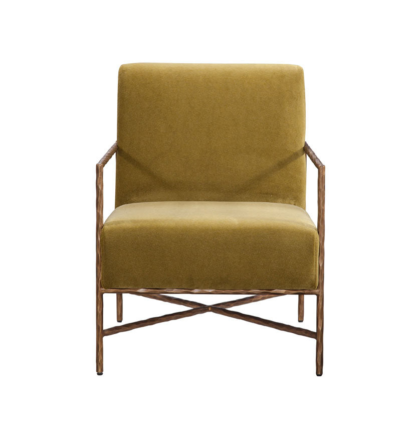 Leo Chair in Anderson Chartreuse