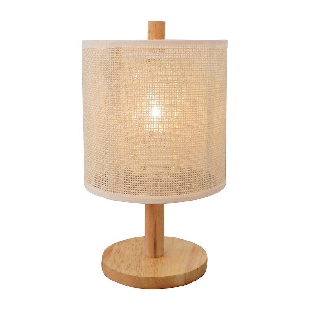 Levio Table Lamp | Natural Oak and Handwoven Linen Shade