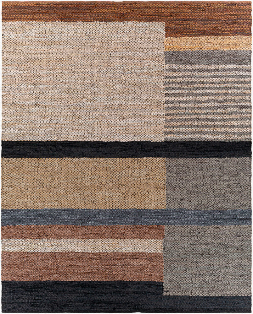 Lexington Black/Medium Gray Handmade Rug - 10' x 14'