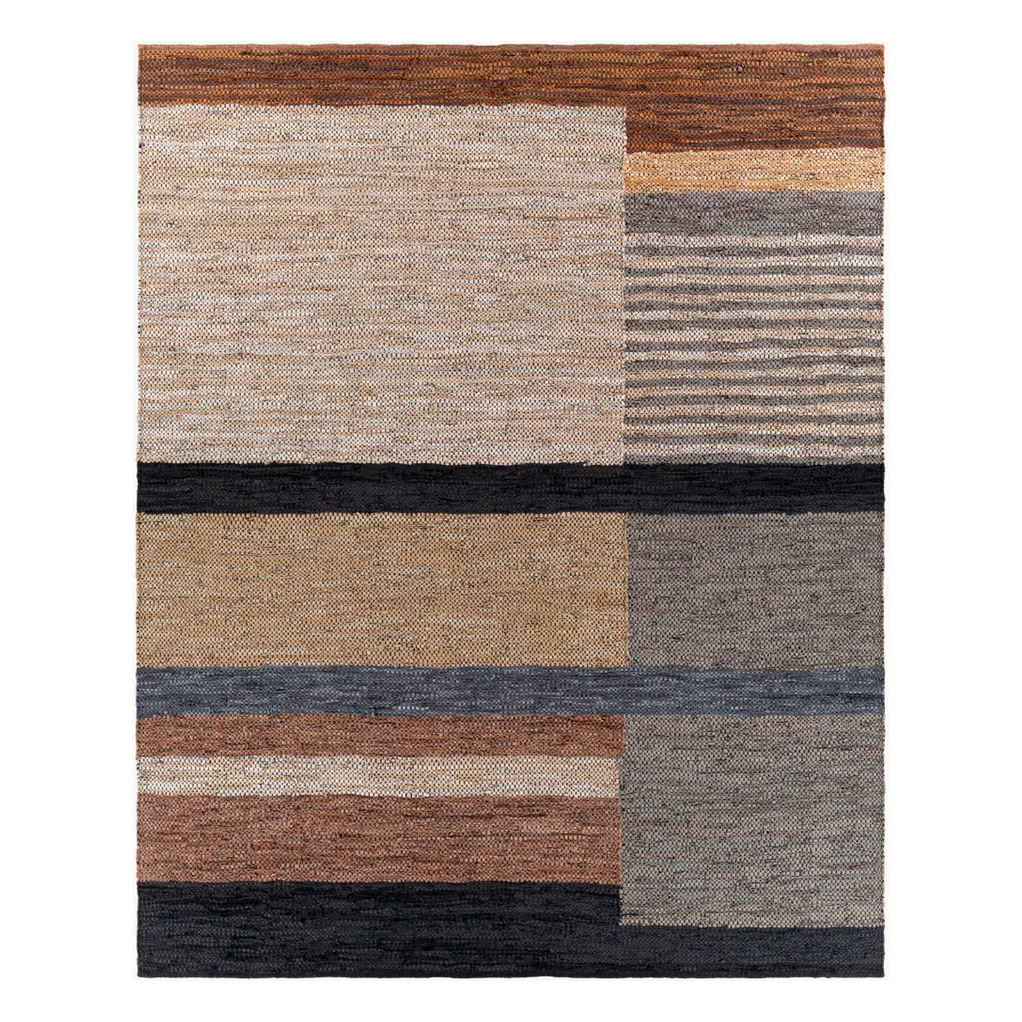 Lexington Black/Medium Gray Handmade Rug - 10' x 14'