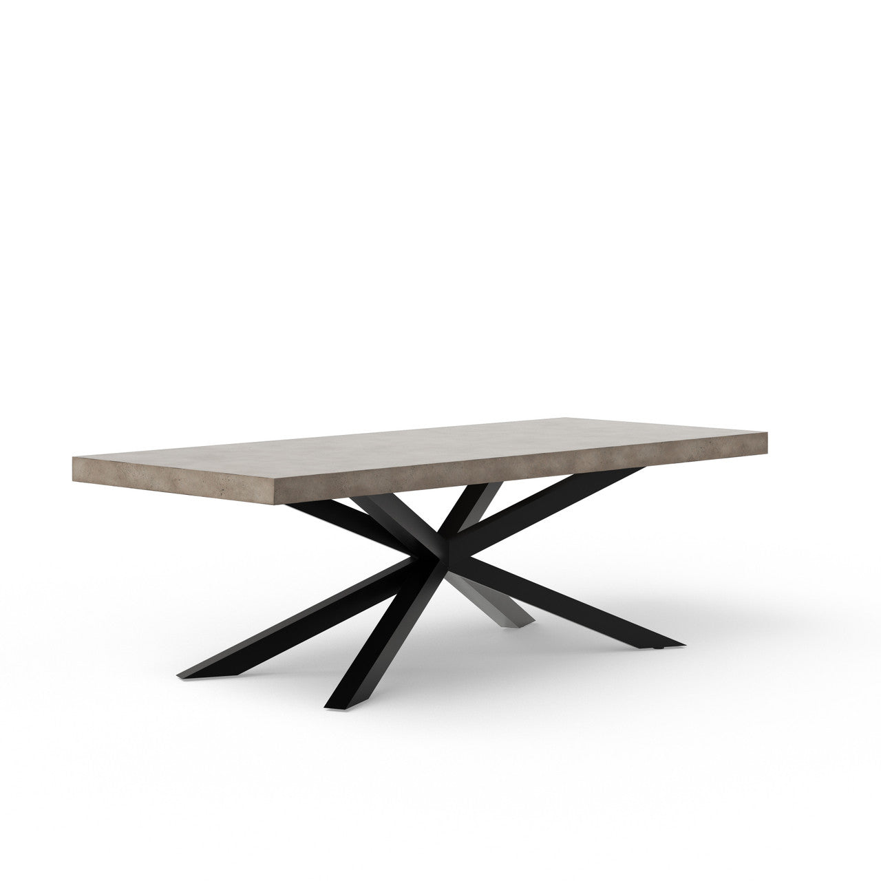 Mixx - Hunter Dining Table - Black Frame - Dark Grey Top