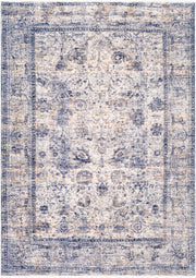 Lincoln Denim/White Machine Woven Rug LIC-2302 - 3'3" x 10'