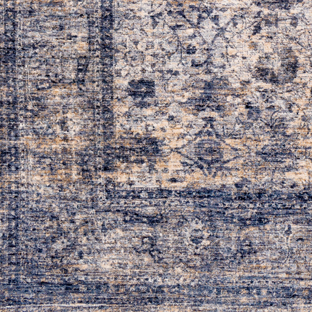 Lincoln Denim/White Machine Woven Rug LIC-2302 - swatch