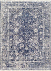 Lincoln Denim/White Machine Woven Rug LIC-2303 - 3'3" x 10'