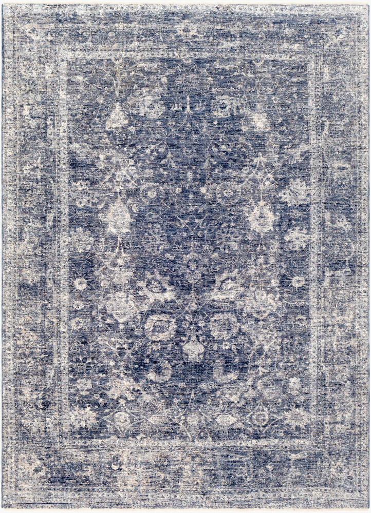 Lincoln Denim/White Machine Woven Rug LIC-2303 - 3'3" x 10'