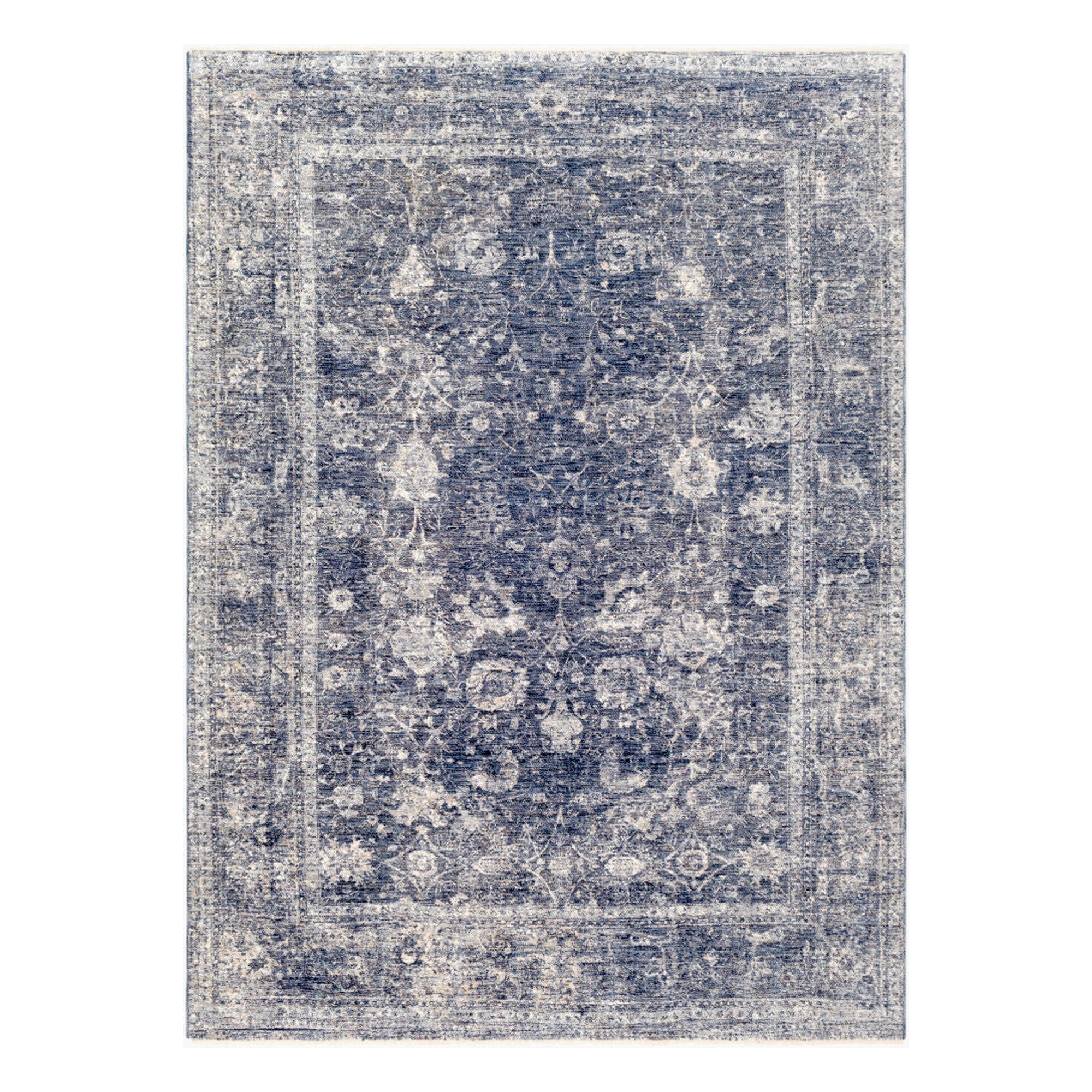 Lincoln Denim/White Machine Woven Rug LIC-2303 - 3'3" x 10'