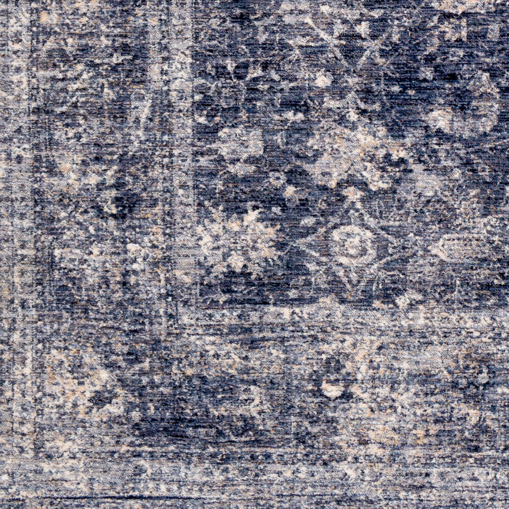 Lincoln Denim/White Machine Woven Rug LIC-2303 - swatch