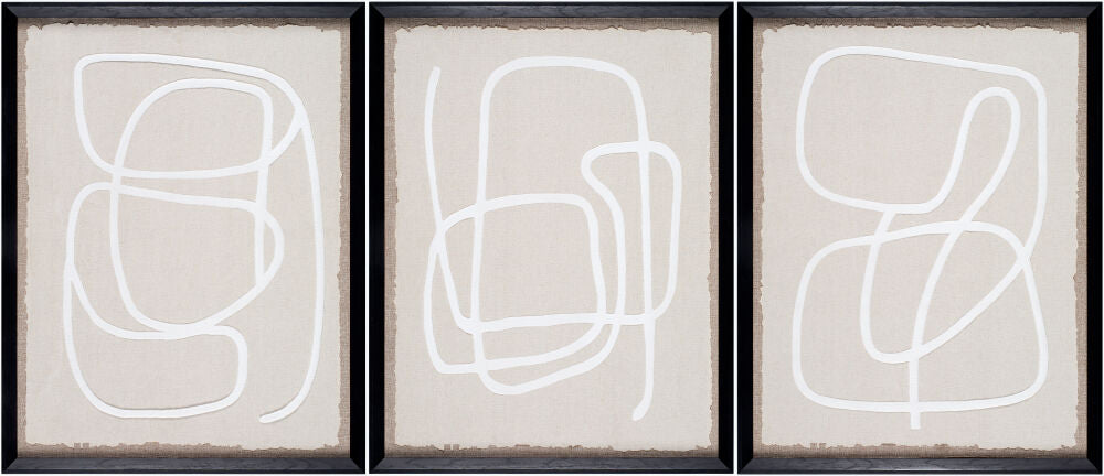 Lines Framed Art LINE-002 - 34"H x 26"W x 1"D, 34"H x 26"W x 1"D, 34"H x 26"W x 1"D