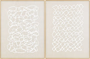 Lines Framed Art LINE-003 - 32"H x 24"W x 2"D, 32"H x 24"W x 2"D