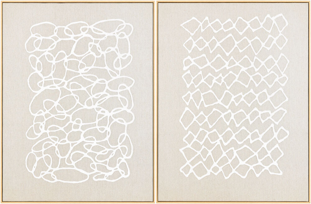Lines Framed Art LINE-003 - 32"H x 24"W x 2"D, 32"H x 24"W x 2"D