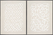 Lines Framed Art LINE-004 - 32"H x 24"W x 2"D, 32"H x 24"W x 2"D