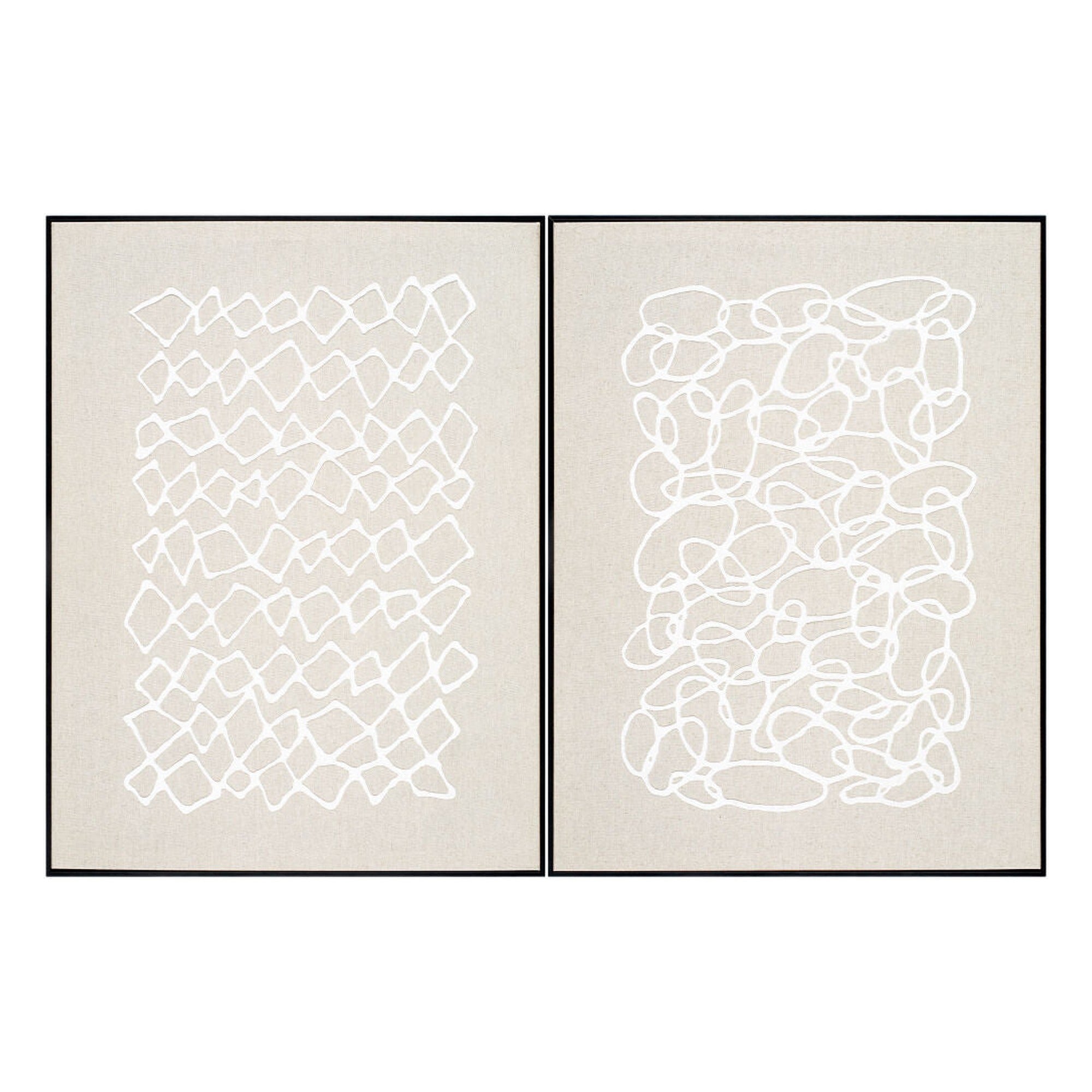 Lines Framed Art LINE-004 - 32"H x 24"W x 2"D, 32"H x 24"W x 2"D