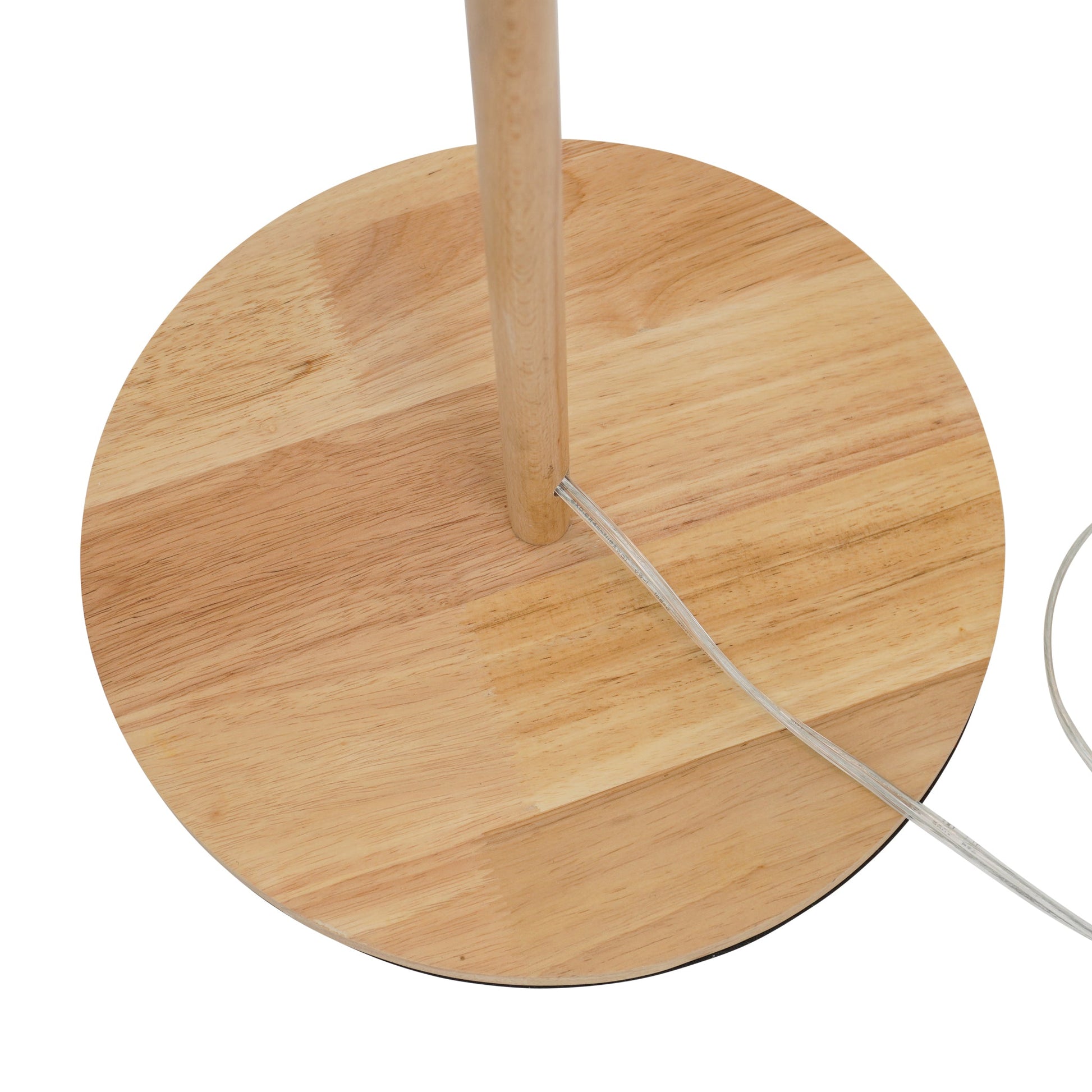 Lirian Floor Lamp | Oak Wood Finish and Natural Linen Shade