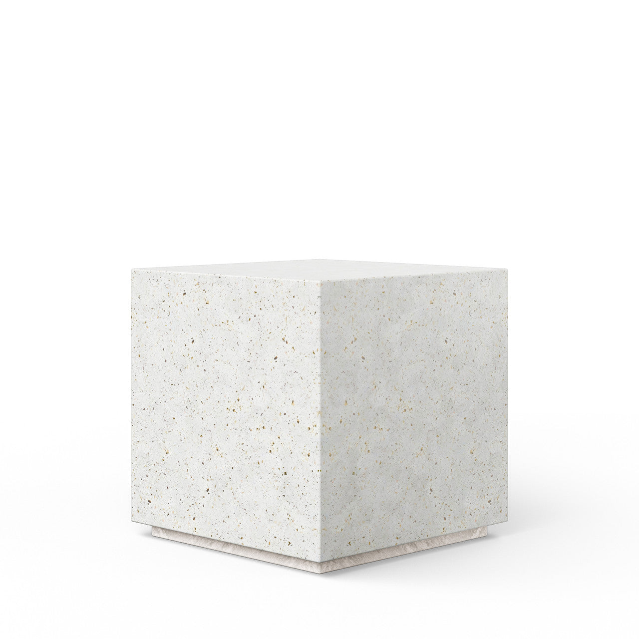 Mixx - Bloc End Table - Ivory Terrazzo