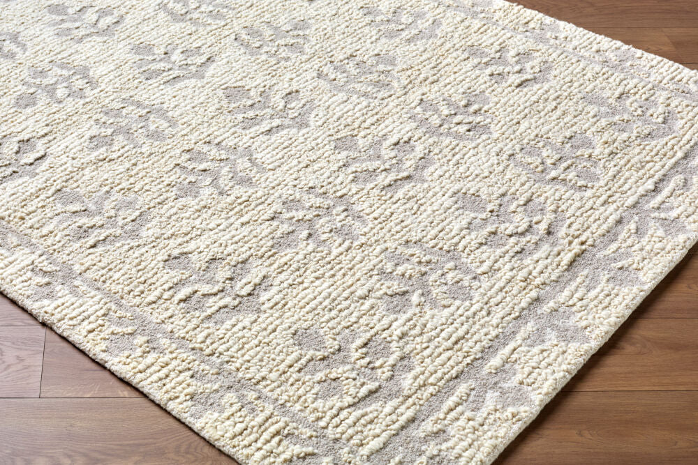 Folk Flower Handmade Rug LLFF-2301 - corner