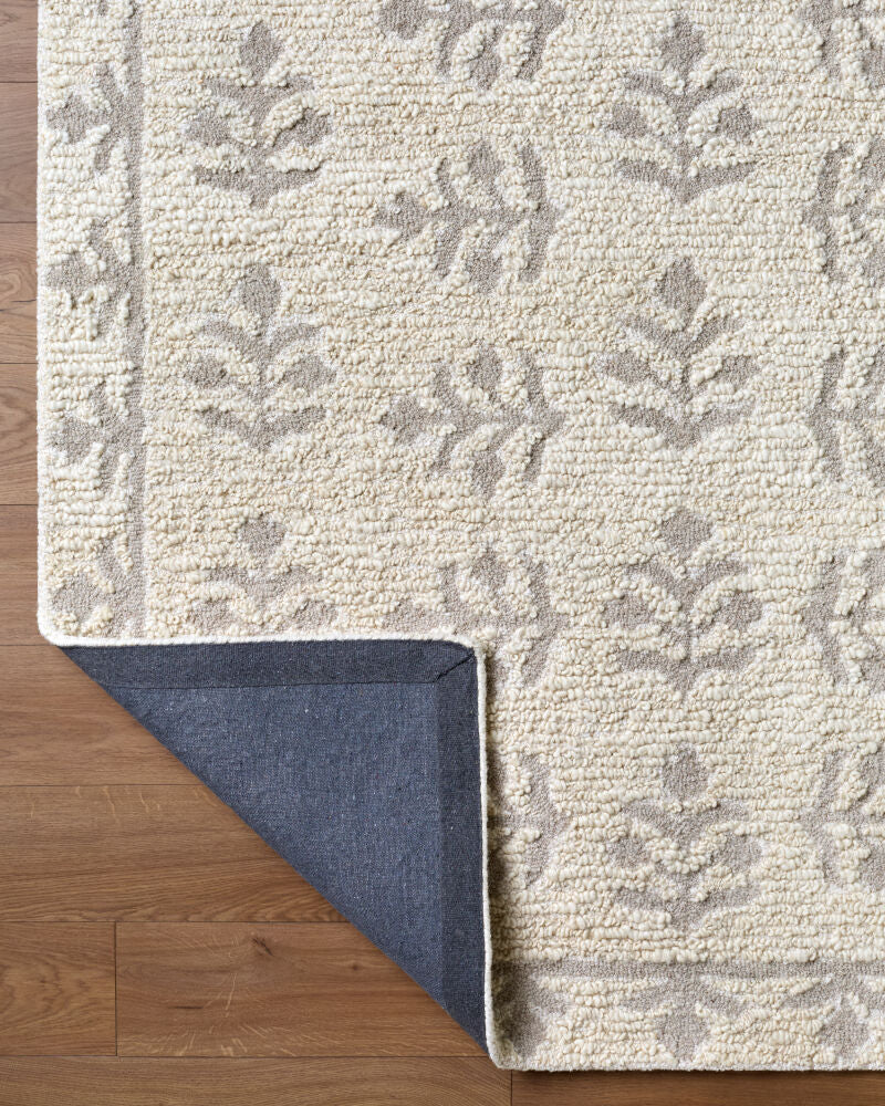 Folk Flower Handmade Rug LLFF-2301 - fold